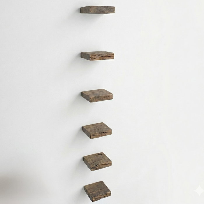 Hanah Home R-Raf363 Estantería de Madera Maciza (6 piezas)